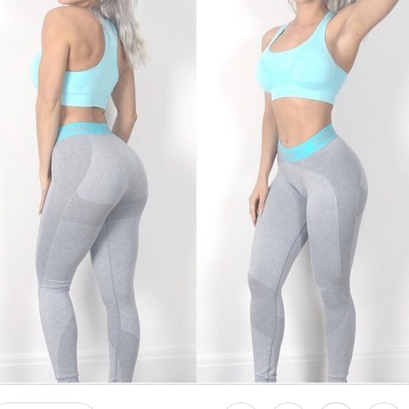 blue flex leggings